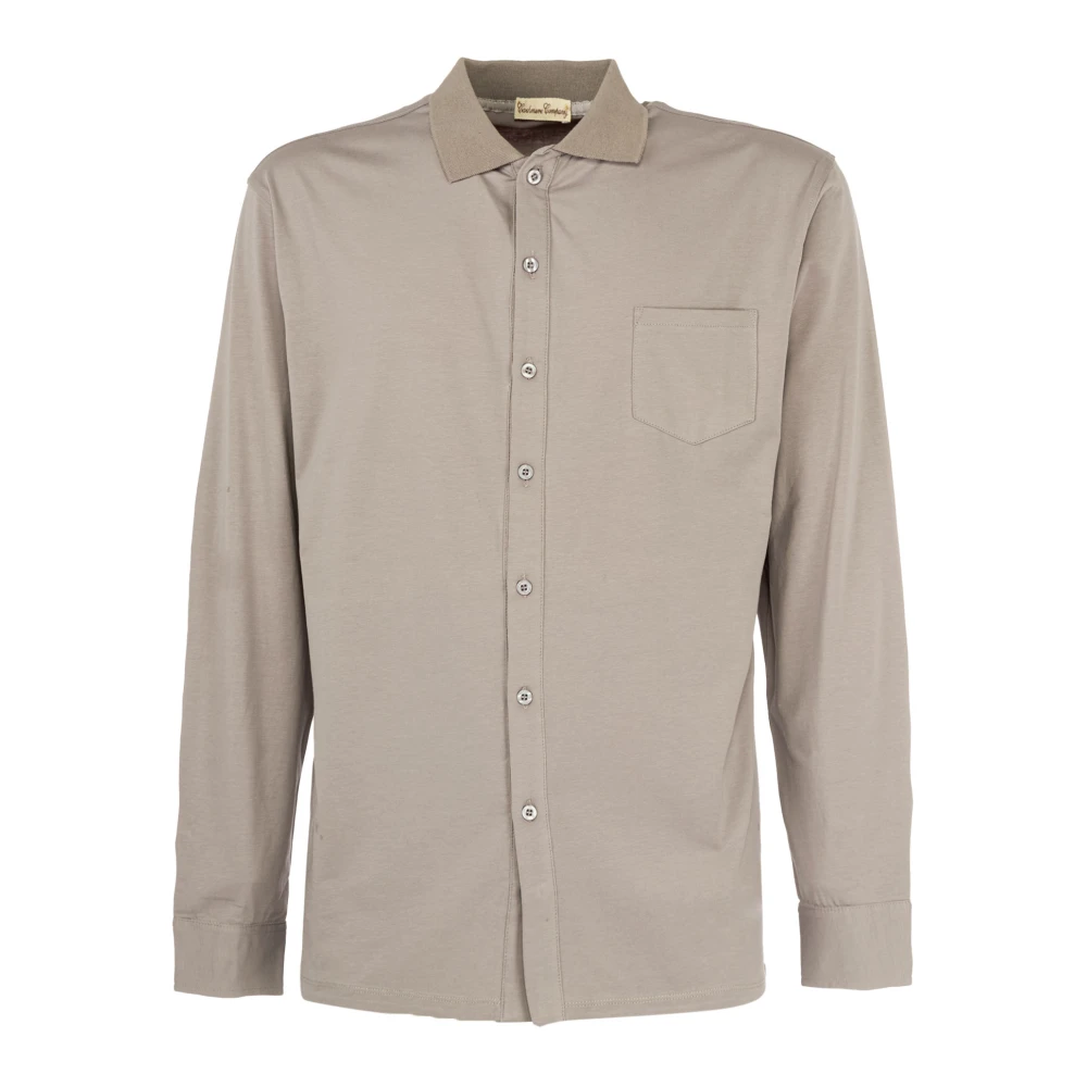 Cashmere Company Heren Overhemd Lange Mouwen Brown Heren