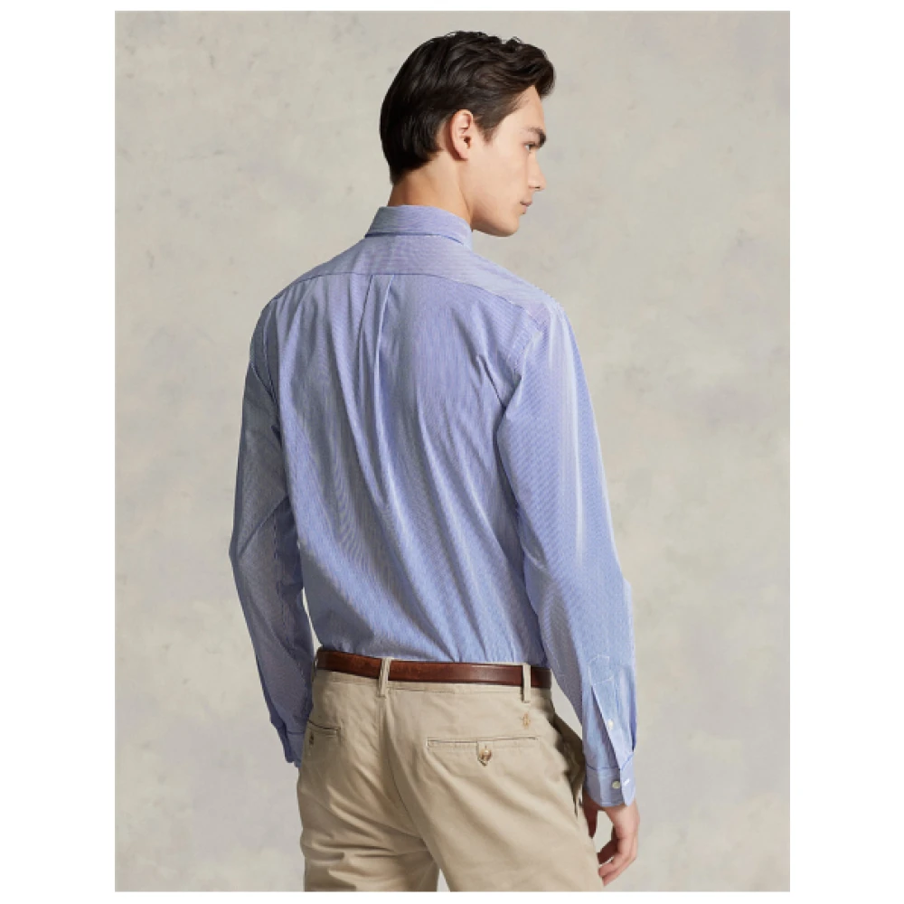 Polo Ralph Lauren Gepersonaliseerd Gestreept Overhemd Blue Heren