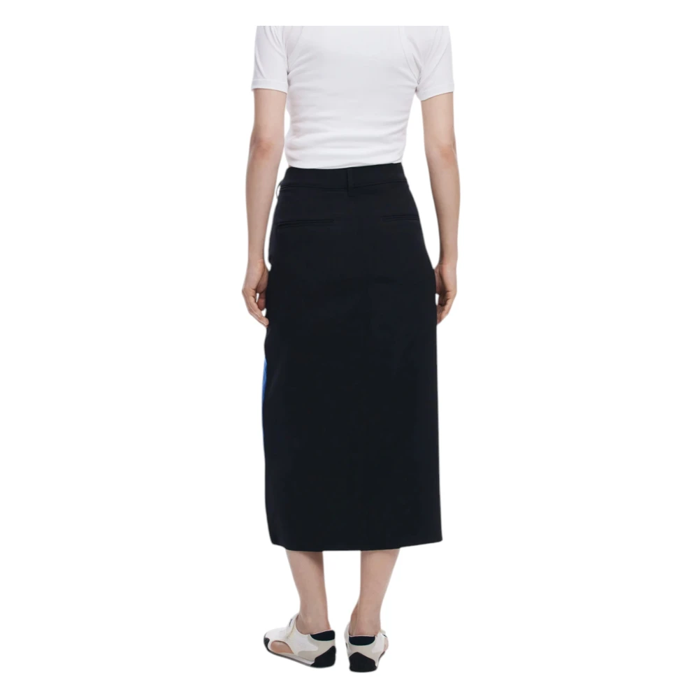 Desigual Blauwe Rits Rok Lente Zomer Blue Dames