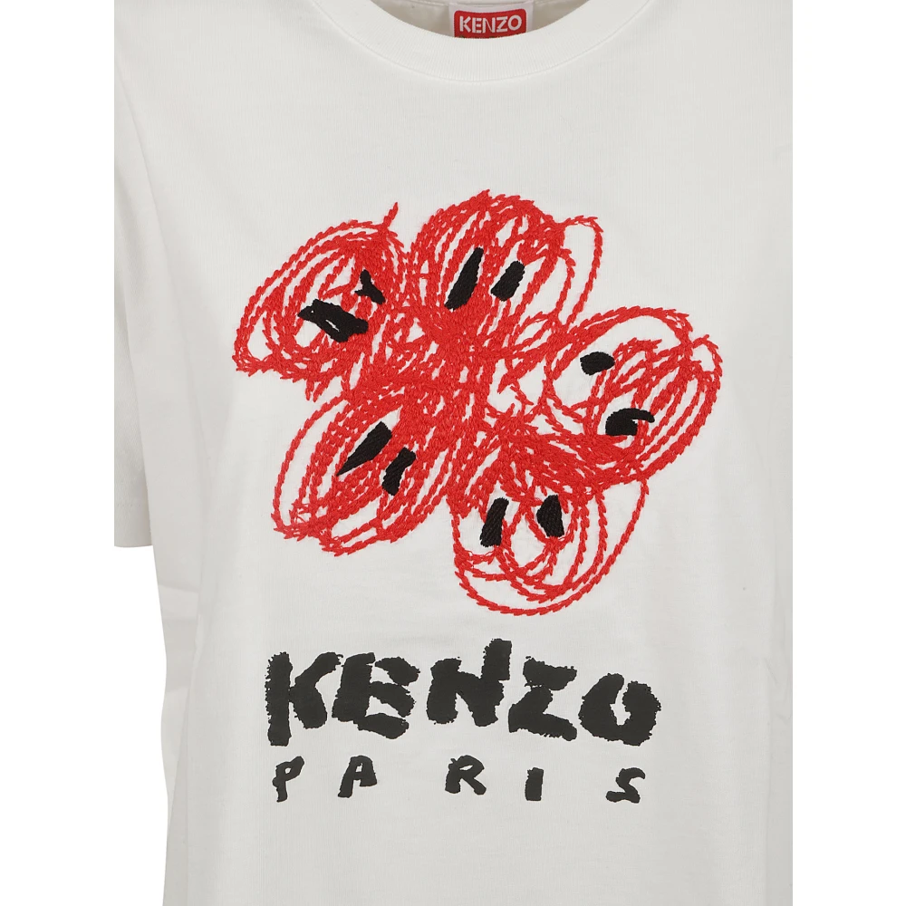 Kenzo Beige Soft Jersey T-shirts en Polos Beige Dames