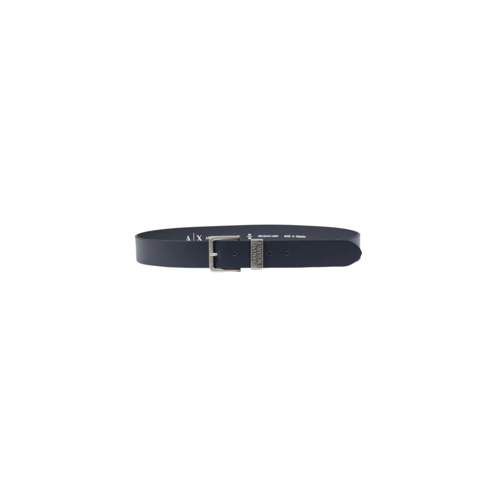 Armani Exchange Leren riem Herfst Winter collectie Blue Heren