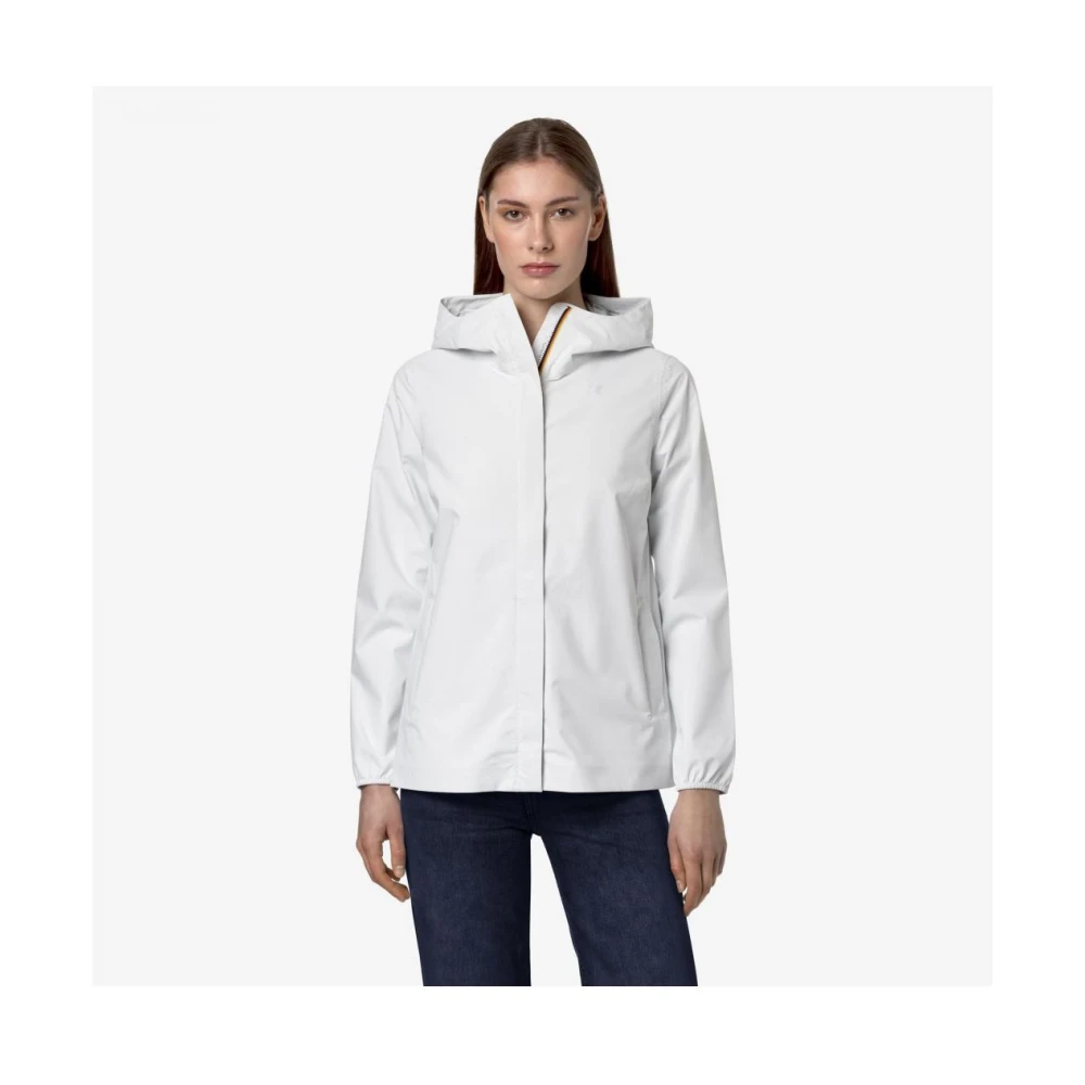 K-way Polyester Puffer en Parka Jassen White Dames