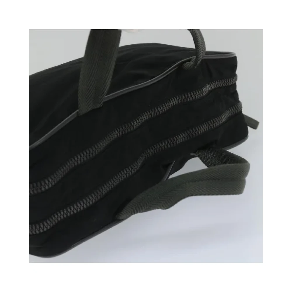 Prada Vintage Pre-owned Nylon handbags Black Dames