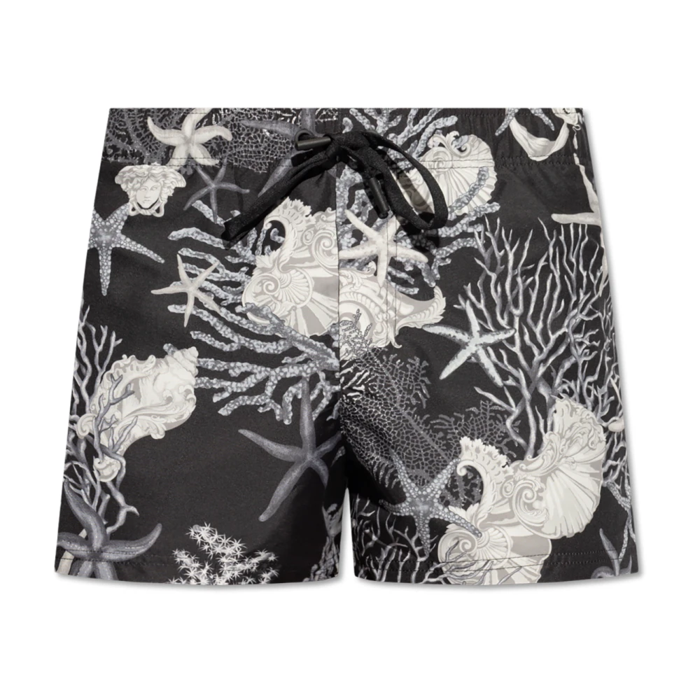 Versace Men's Gray Swim Shorts