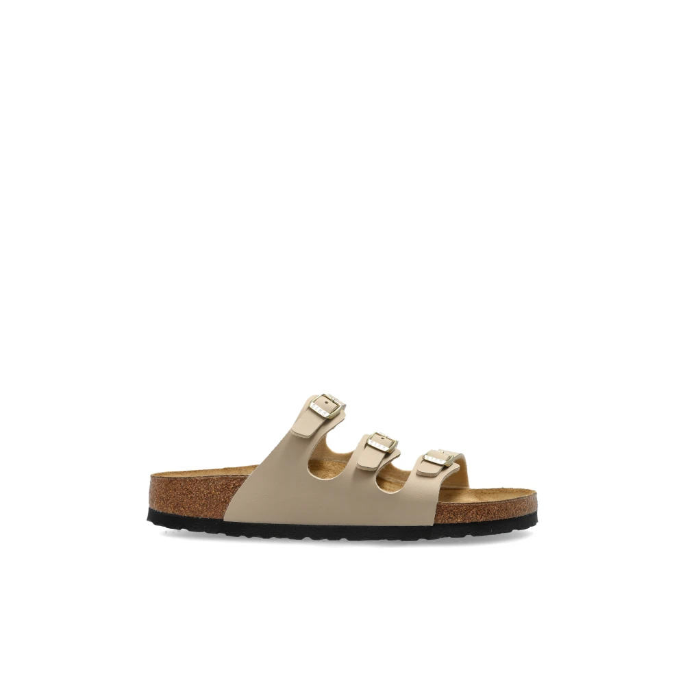 Birkenstock Slippers Florida BS Beige, Dam