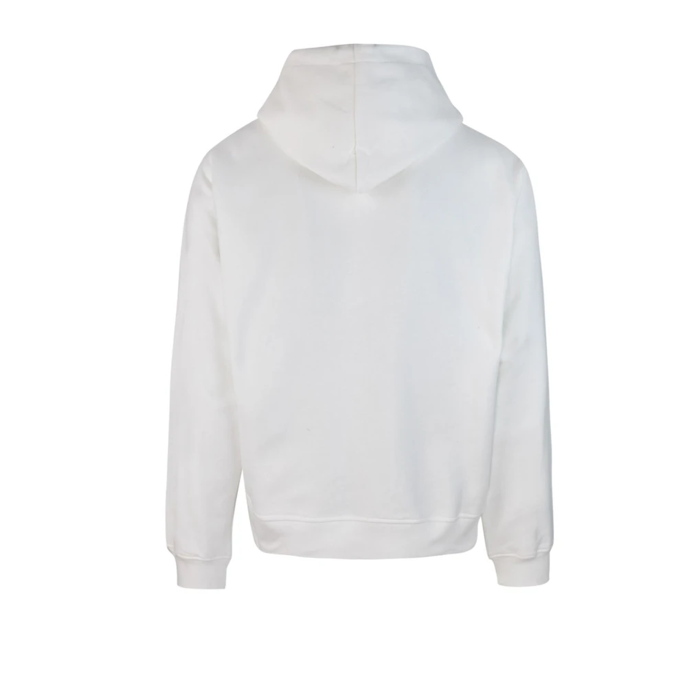 Marni Witte Hoodie Ruime Pasvorm Katoenen Trui White Heren