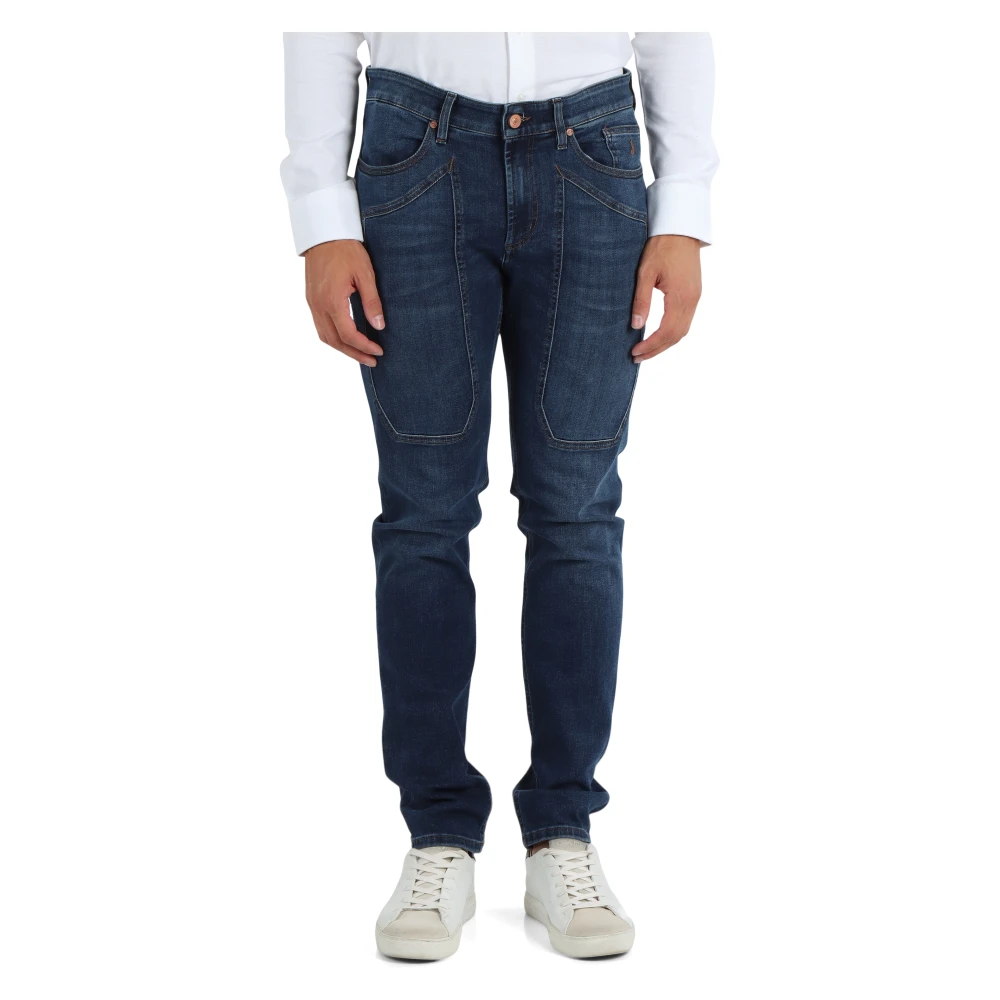 Jeckerson Slim Fit Vijf-Pocket Jeans Blue Heren