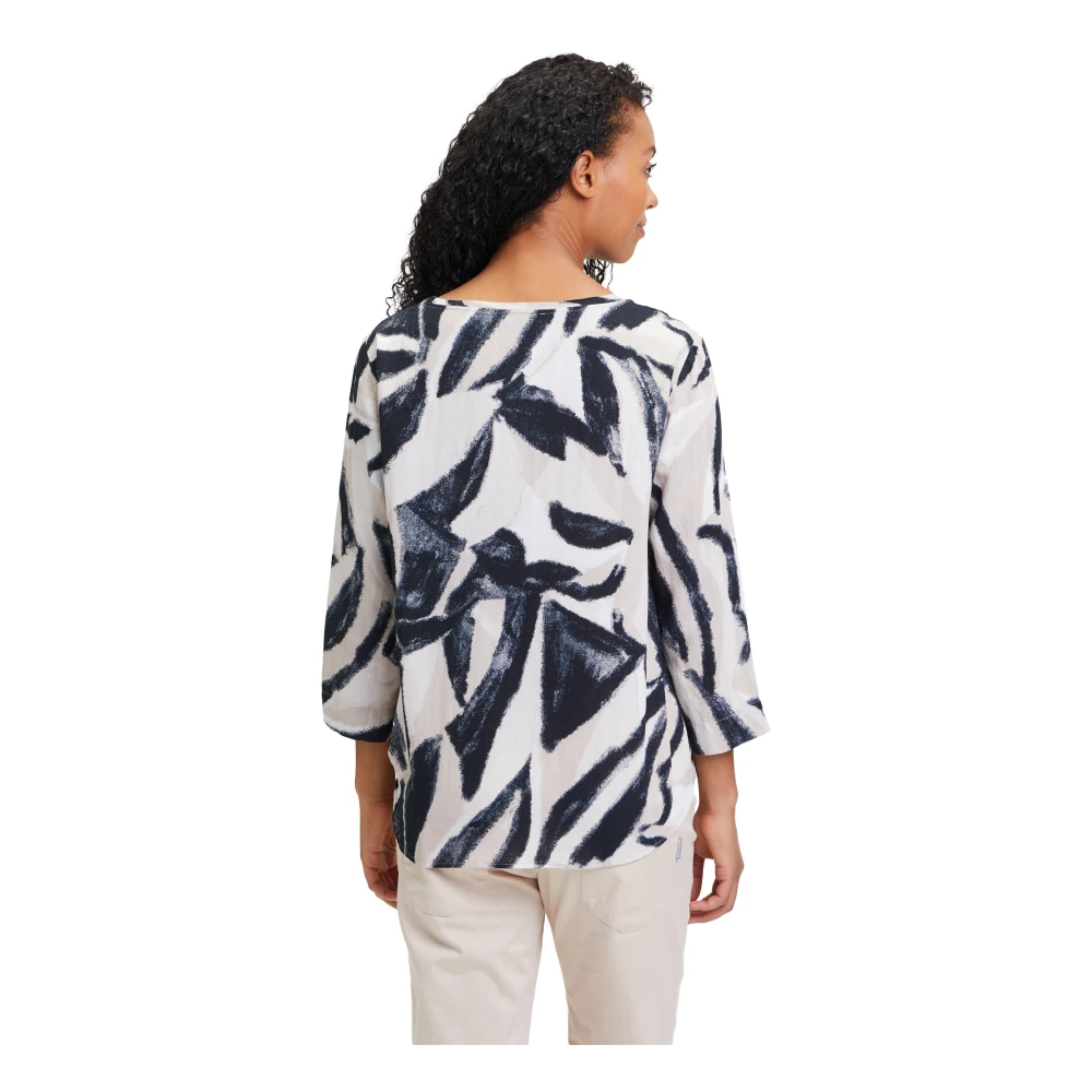 Betty & Co Grafische Print Blouse Shirt Multicolor Dames