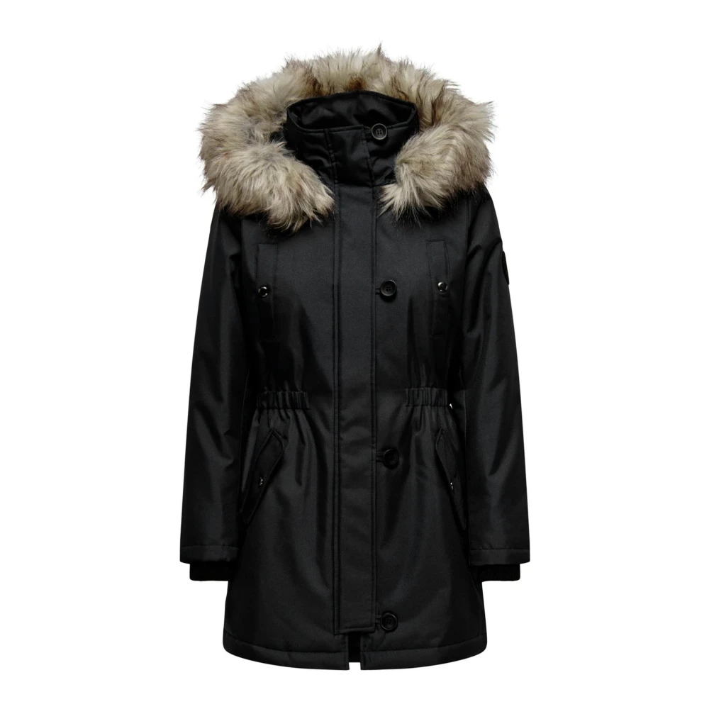 Only Black Polyester Parka - IT42|M - Image 3