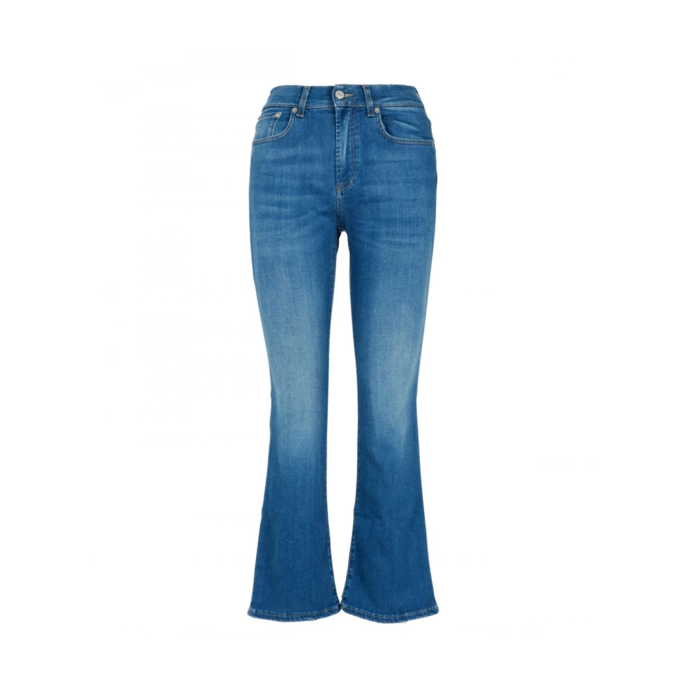 Roy Roger's Hoge Taille Bootcut Denim Jeans Blue Dames