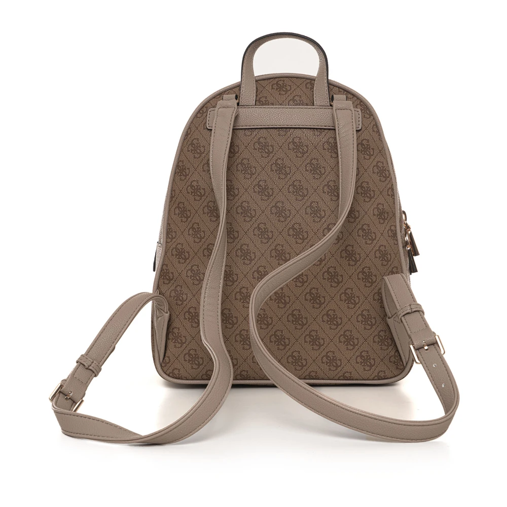 Guess Stijlvolle Rugzak met Verstelbare Banden Beige Dames