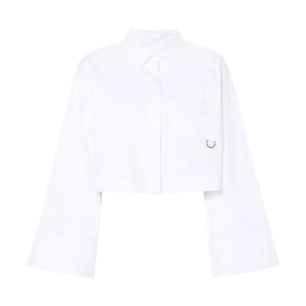 Iceberg Witte Poplin Overhemd Klassieke Kraag White Dames