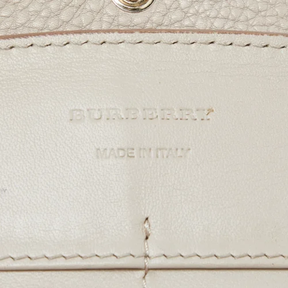 Burberry Vintage Pre-owned Leather wallets Beige Dames