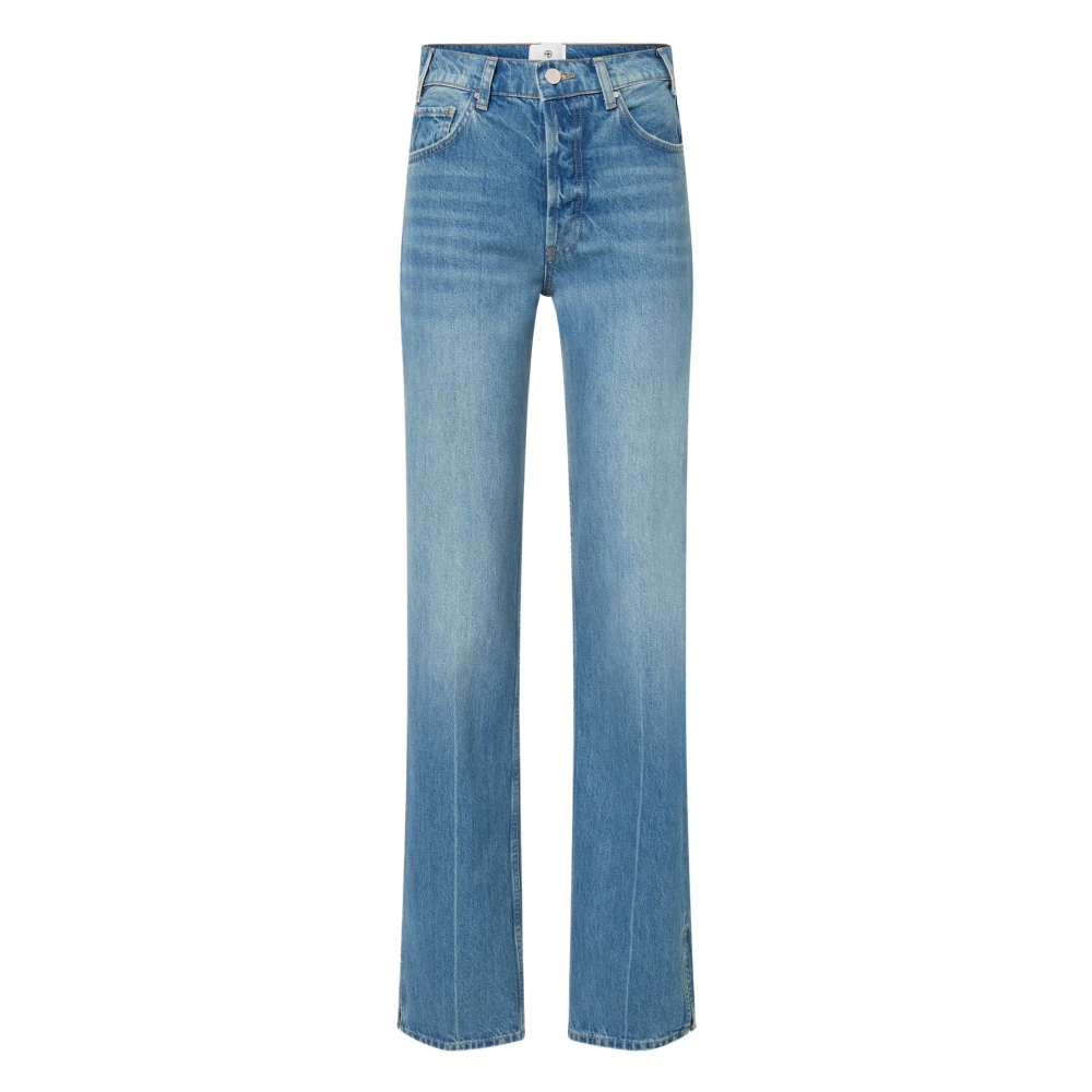 Anine Bing Straight Jeans Blue Dames