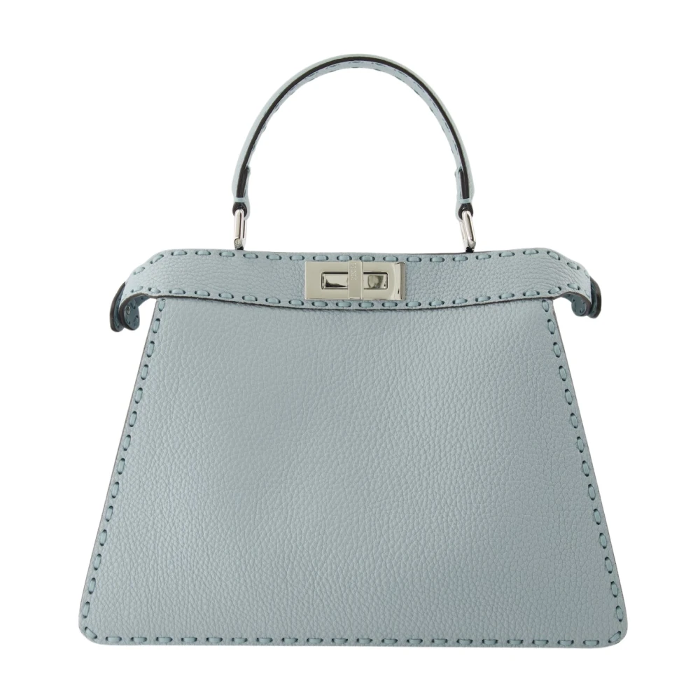 Fendi Getextureerde leren Peekaboo ISeeU tas Blue Dames