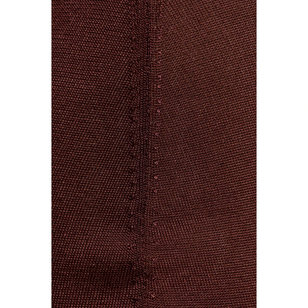 Saint Laurent Rok met elastische tailleband Red Dames