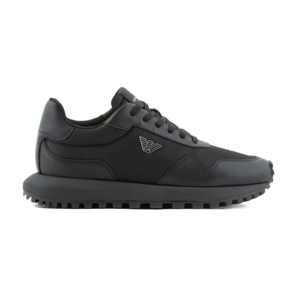 Emporio Armani Logo Sneakers Heren Schoenen Zwart