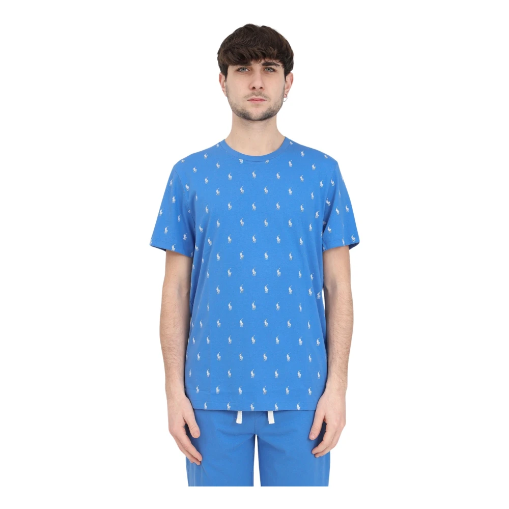 Ralph Lauren Blauw Logo Unisex T-shirt Blue Heren