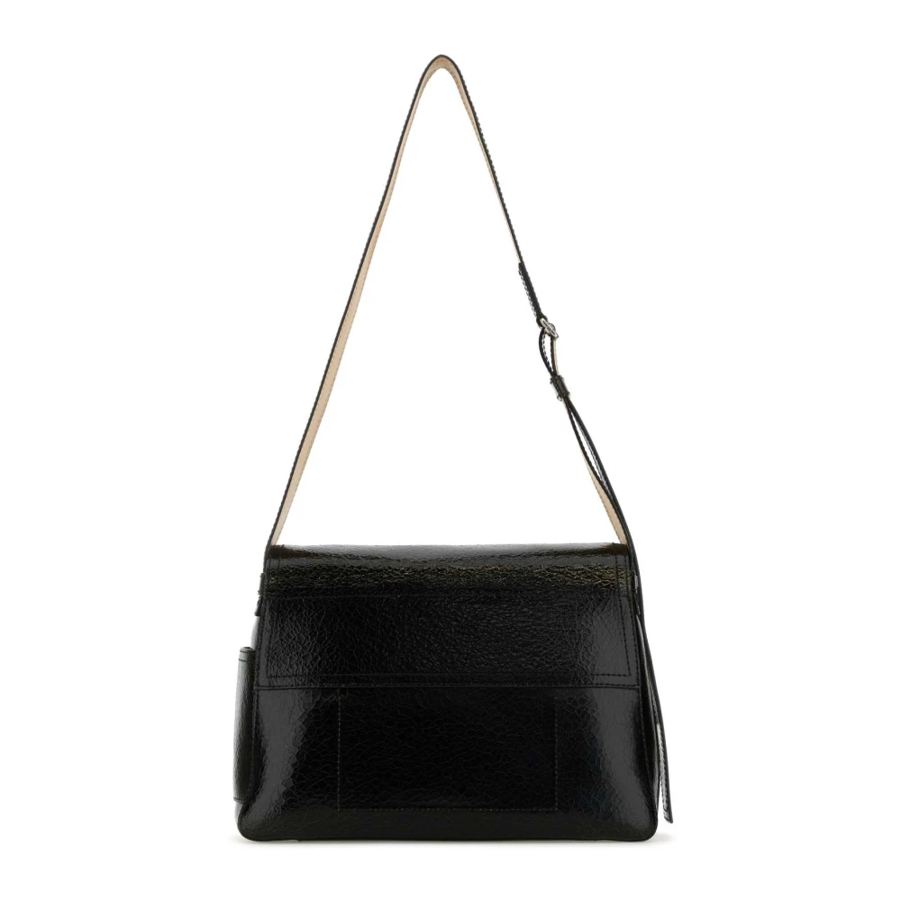 alexander mcqueen Stijlvolle Zwarte Leren Crossbodytas Black Heren