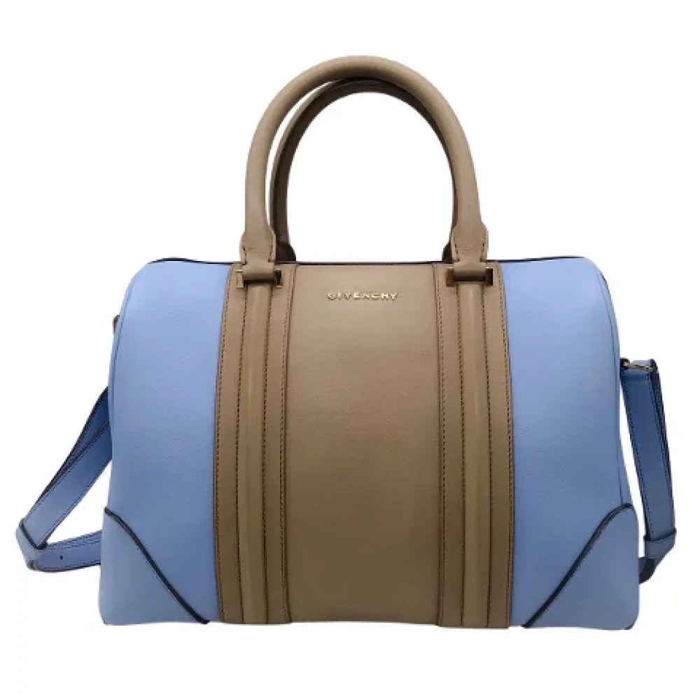 Givenchy Pre-owned Pre-owned Läder handvskor Blue, Dam