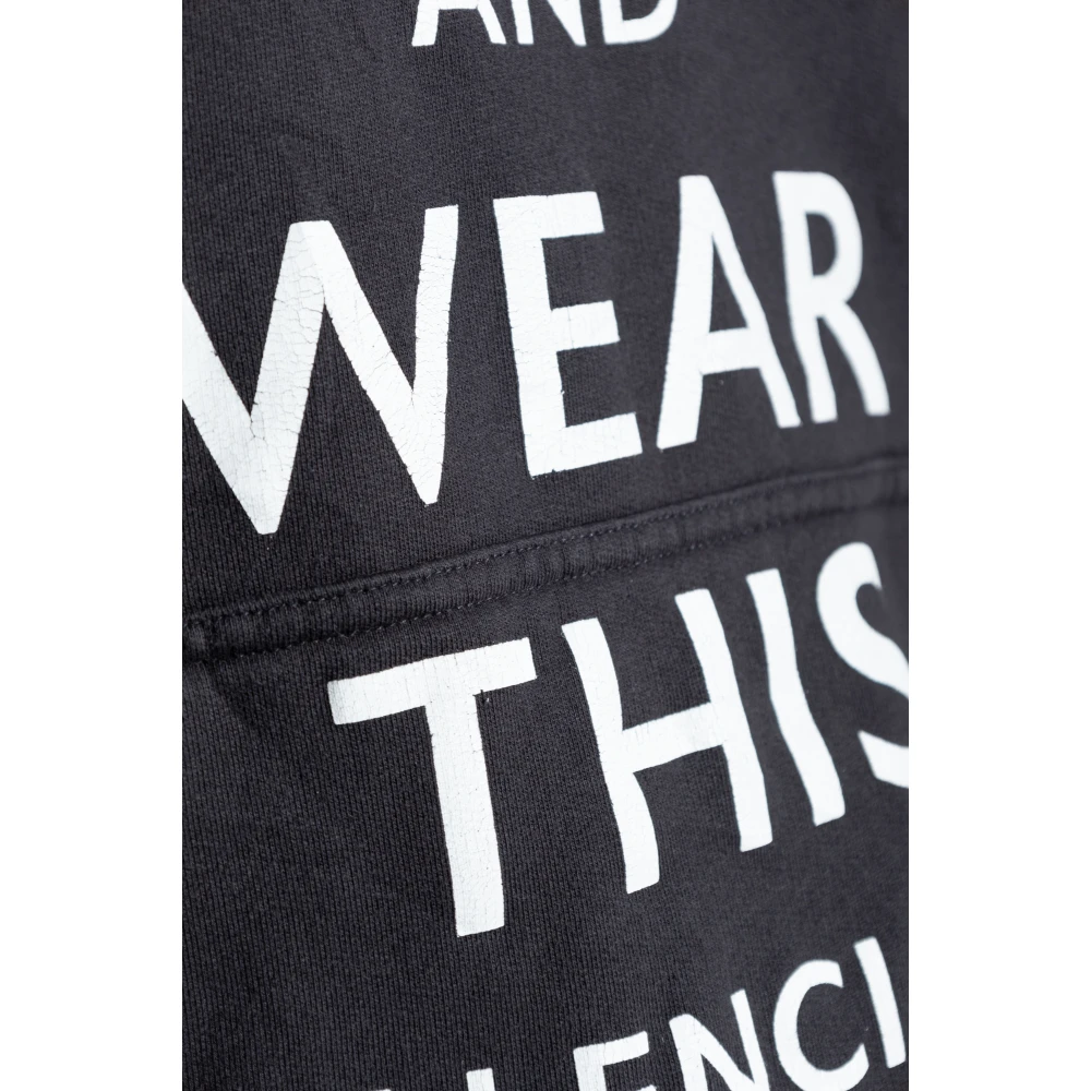 Balenciaga Hoodie Black Dames