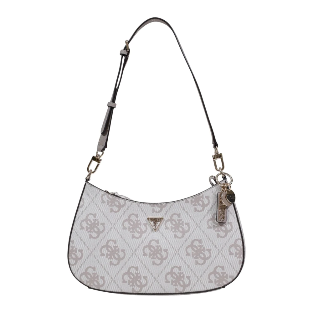 Guess Women's Beige Noelle Ii Top Zip Shoulder Bag