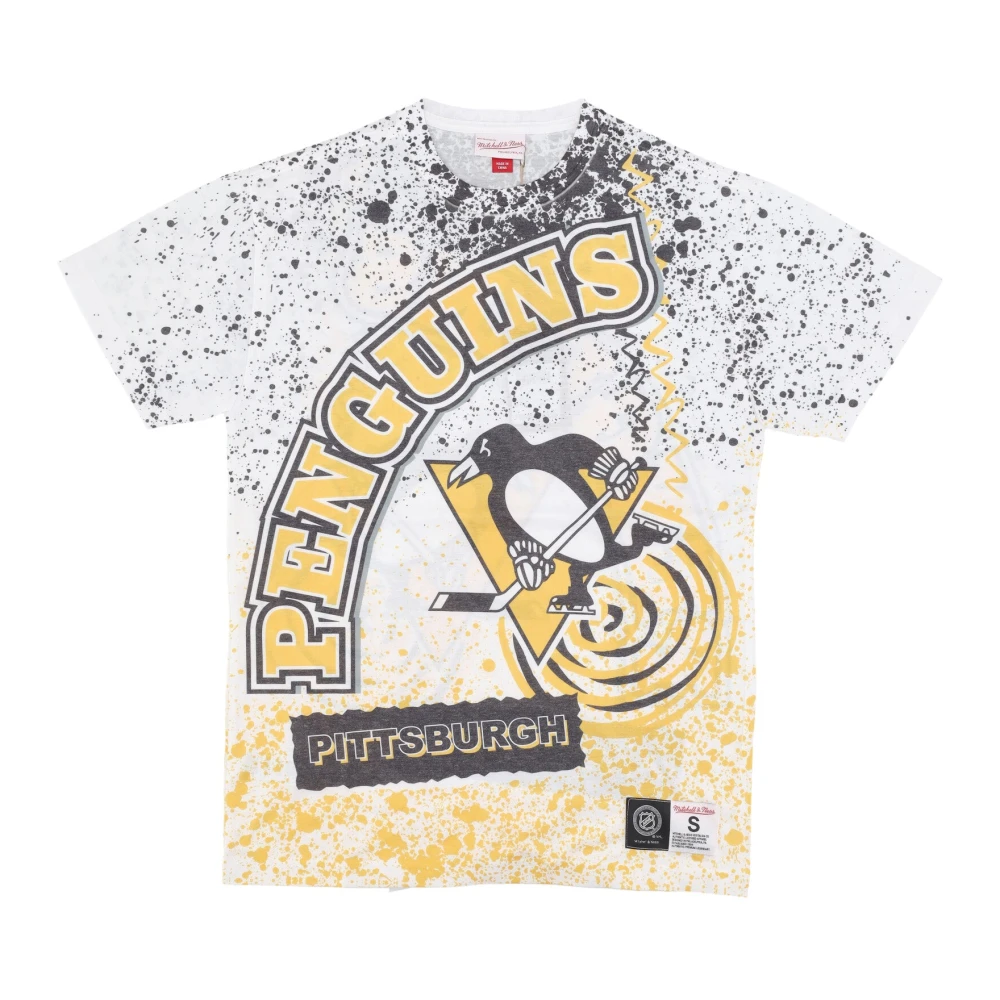 Mitchell & Ness Pittsburgh Penguins Burst Tee Multicolor Heren