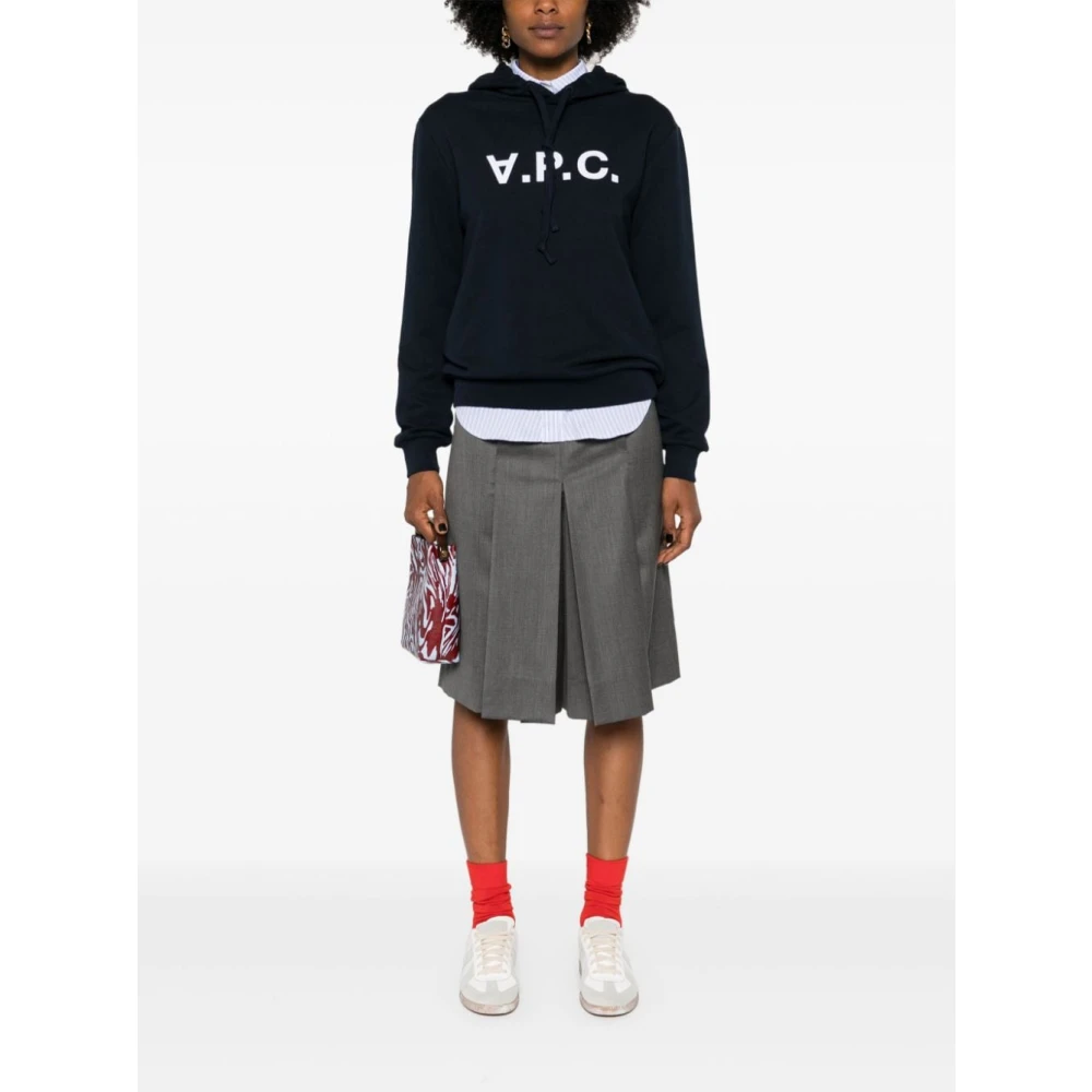 A.p.c. Blauwe Sweatshirt Damesmode Aw24 Blue Dames