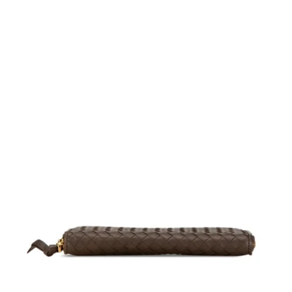 Bottega Veneta Vintage Pre-owned Leather wallets Brown Dames