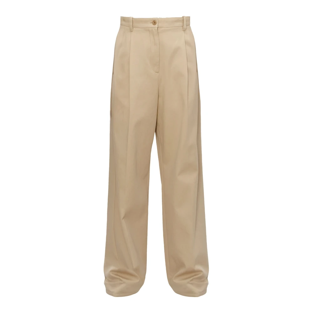 A.p.c. Women's Beige Wide Trousers, 2XS, Pantalon Ginny