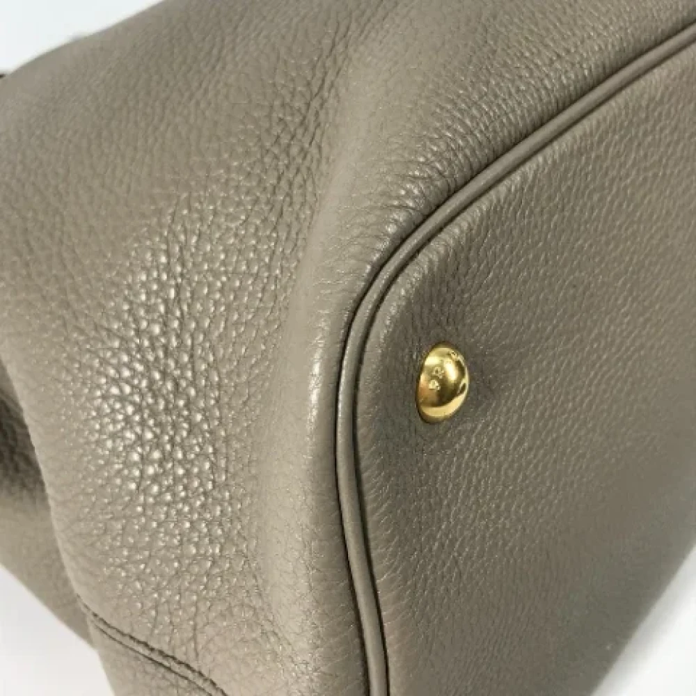 Prada Vintage Pre-owned Leather prada-bags Gray Dames