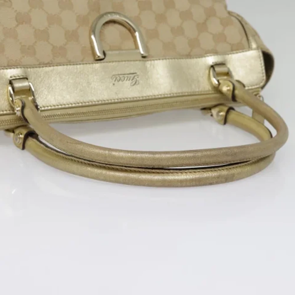 Gucci Vintage Pre-owned Canvas gucci-bags Beige Dames