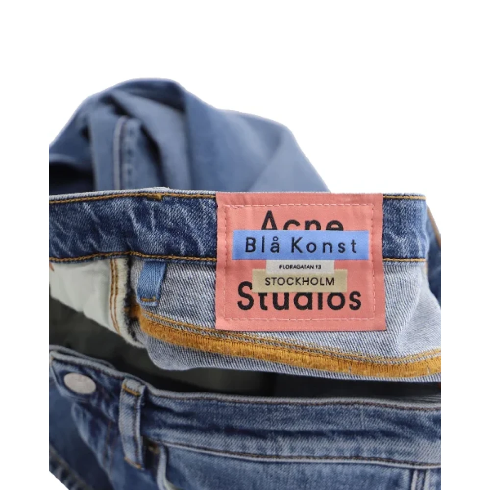 Acne Studios Cotton jeans Blue Dames