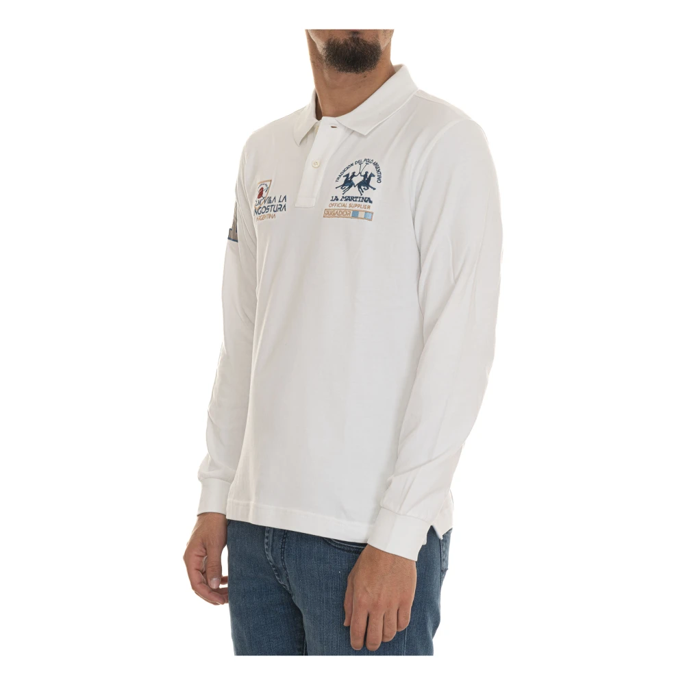LA MARTINA Klassieke Polo Shirt White Heren