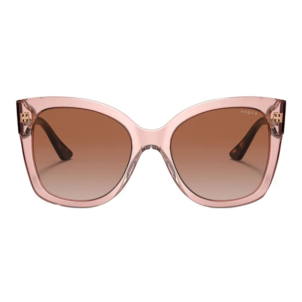 Vogue Women's Pink Sunglasses, 54 Mm, Bold Design Acetate Sunglasses Brown Lenses