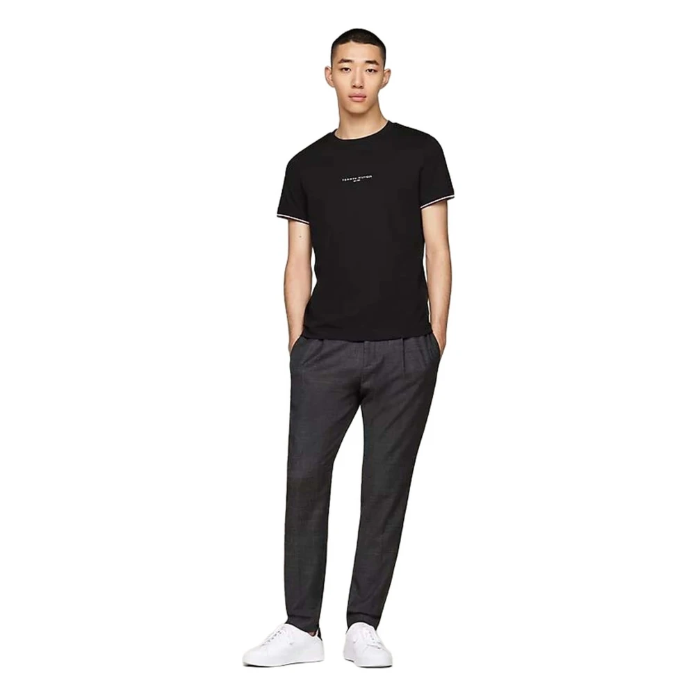 Tommy Hilfiger Handtekening T-shirt Black Heren