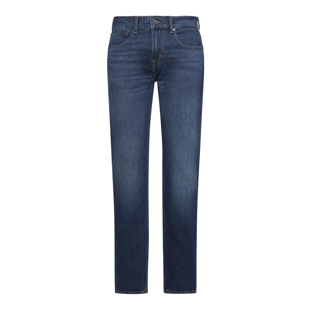 7 For All Mankind Slim Fit Jeans Donkerblauw Blue Heren