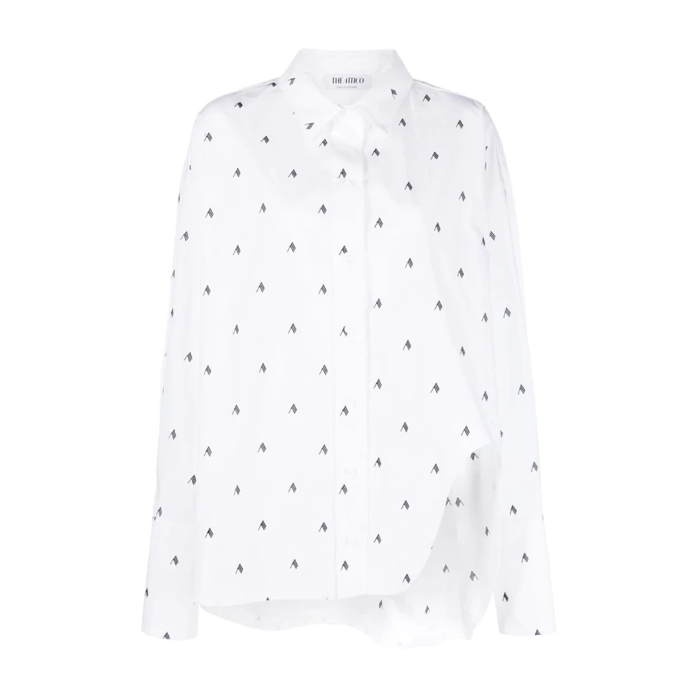 The Attico Women's White Casual Long Sleeve Cotton Shirt - Shirts - Xs - Blouses & Shirts