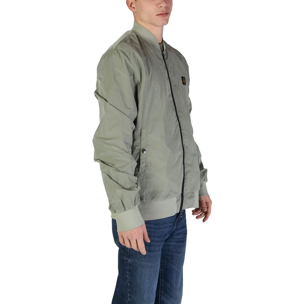 RefrigiWear Groene Polyamide Jas Herfst Winter Collectie Green Heren