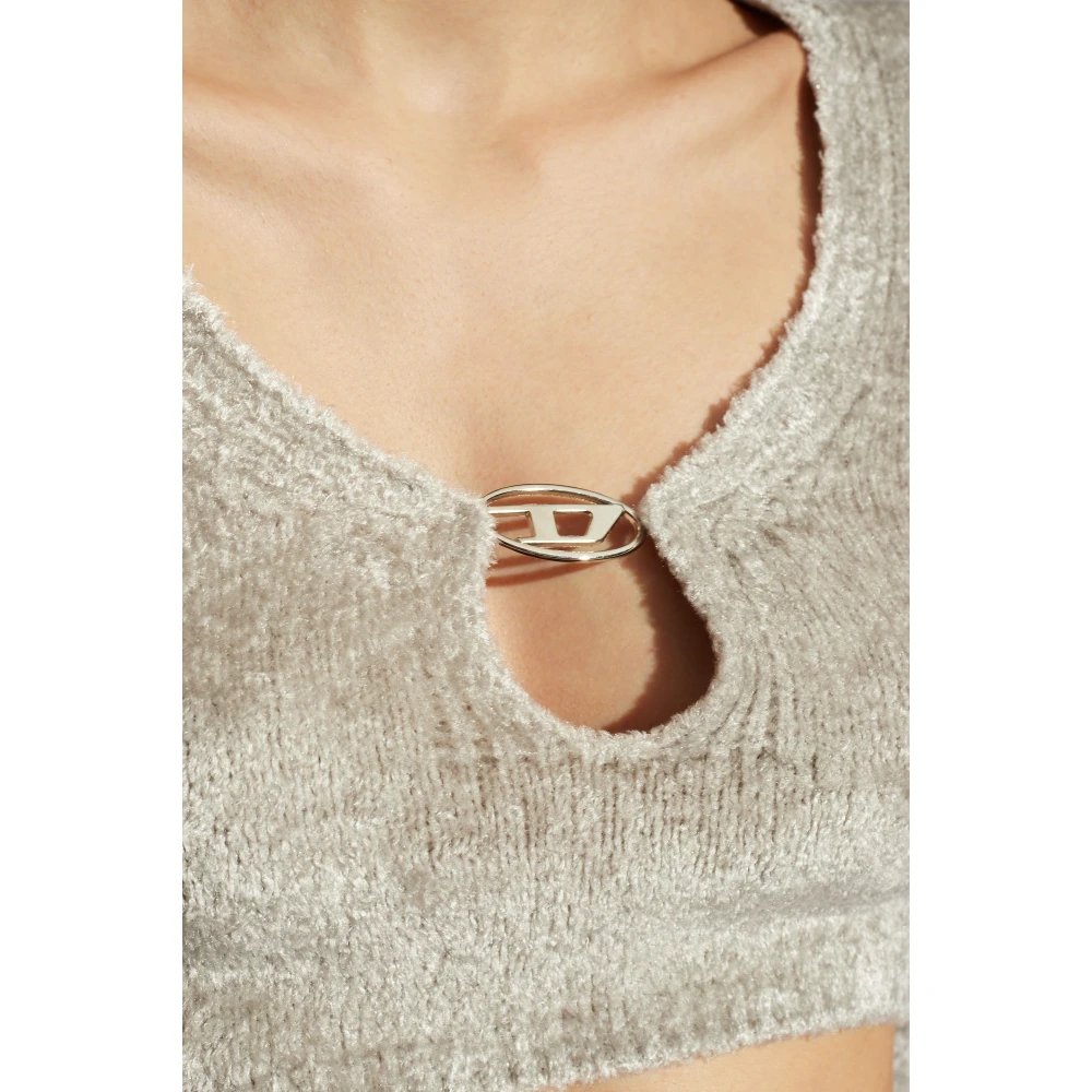 Diesel M-Cheryl chenille top Gray Dames