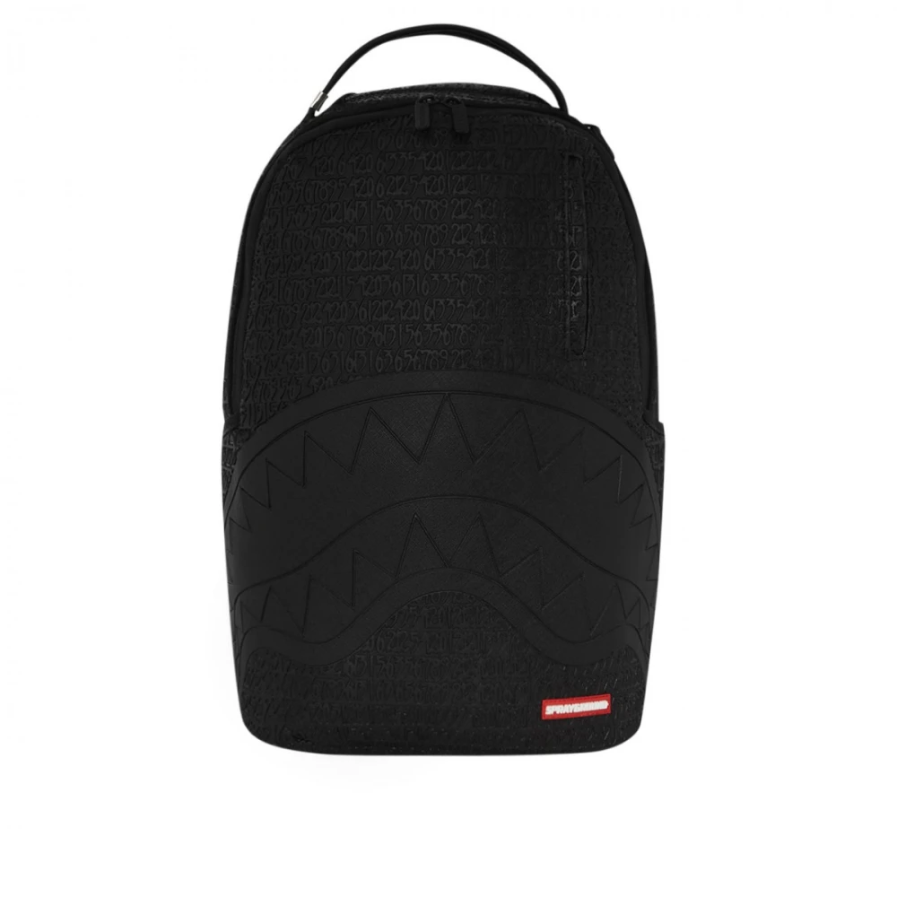 Sprayground Monochrome Rugzak met Voor- en Zijvakken Black Unisex