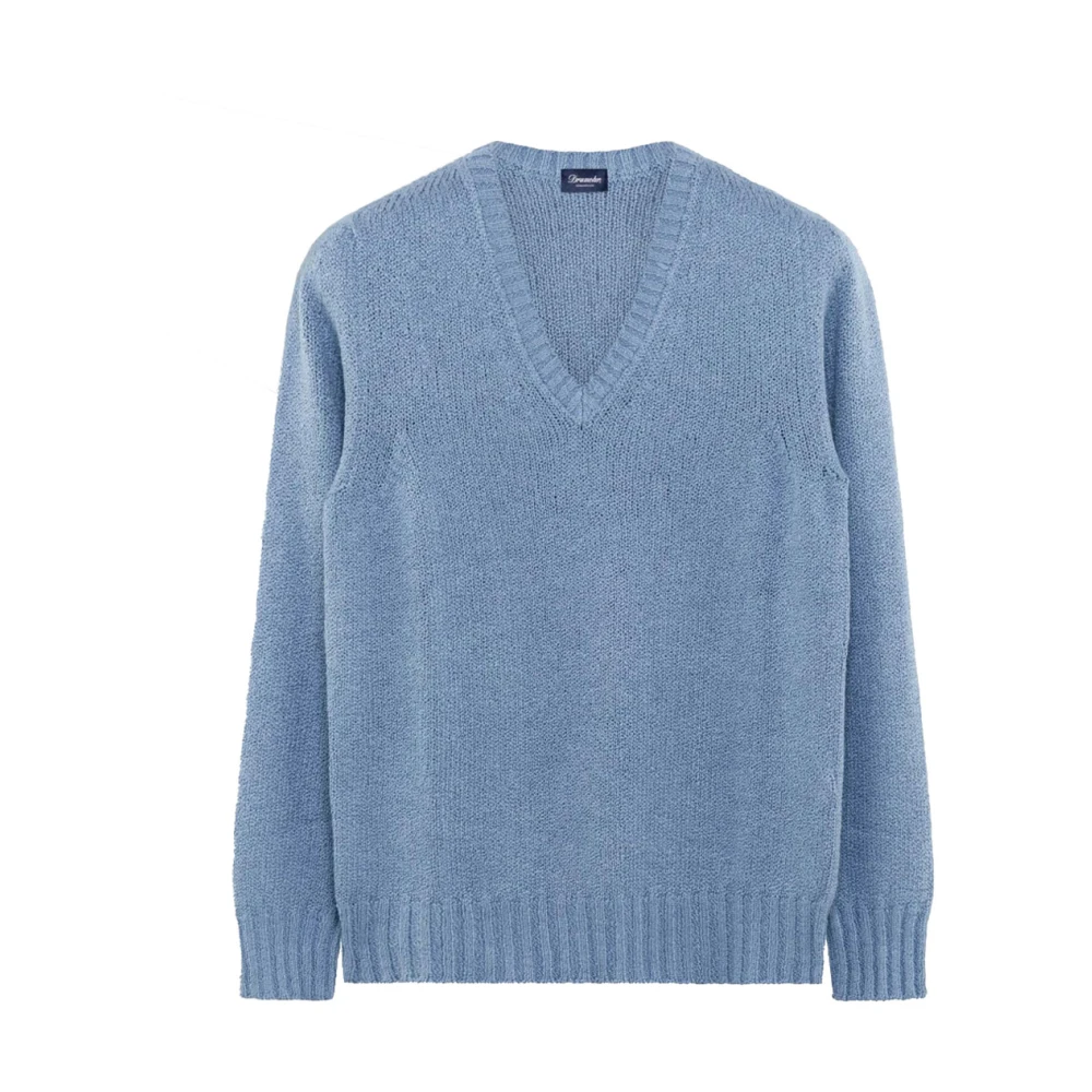 Knitwear > V-neck Knitwear - - Drumohr - Modalova