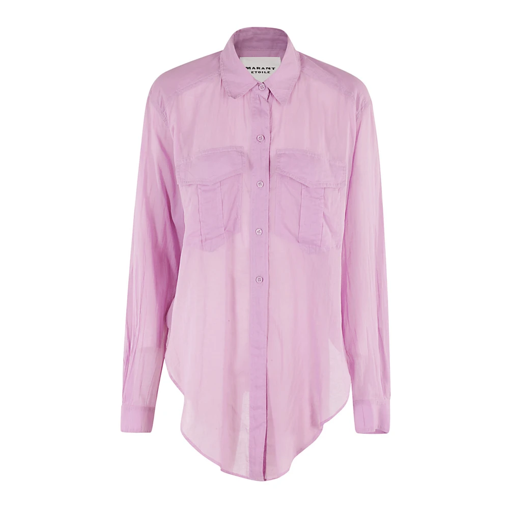 Isabel Marant Étoile Stijlvolle Nath Shirt voor Vrouwen Pink Dames