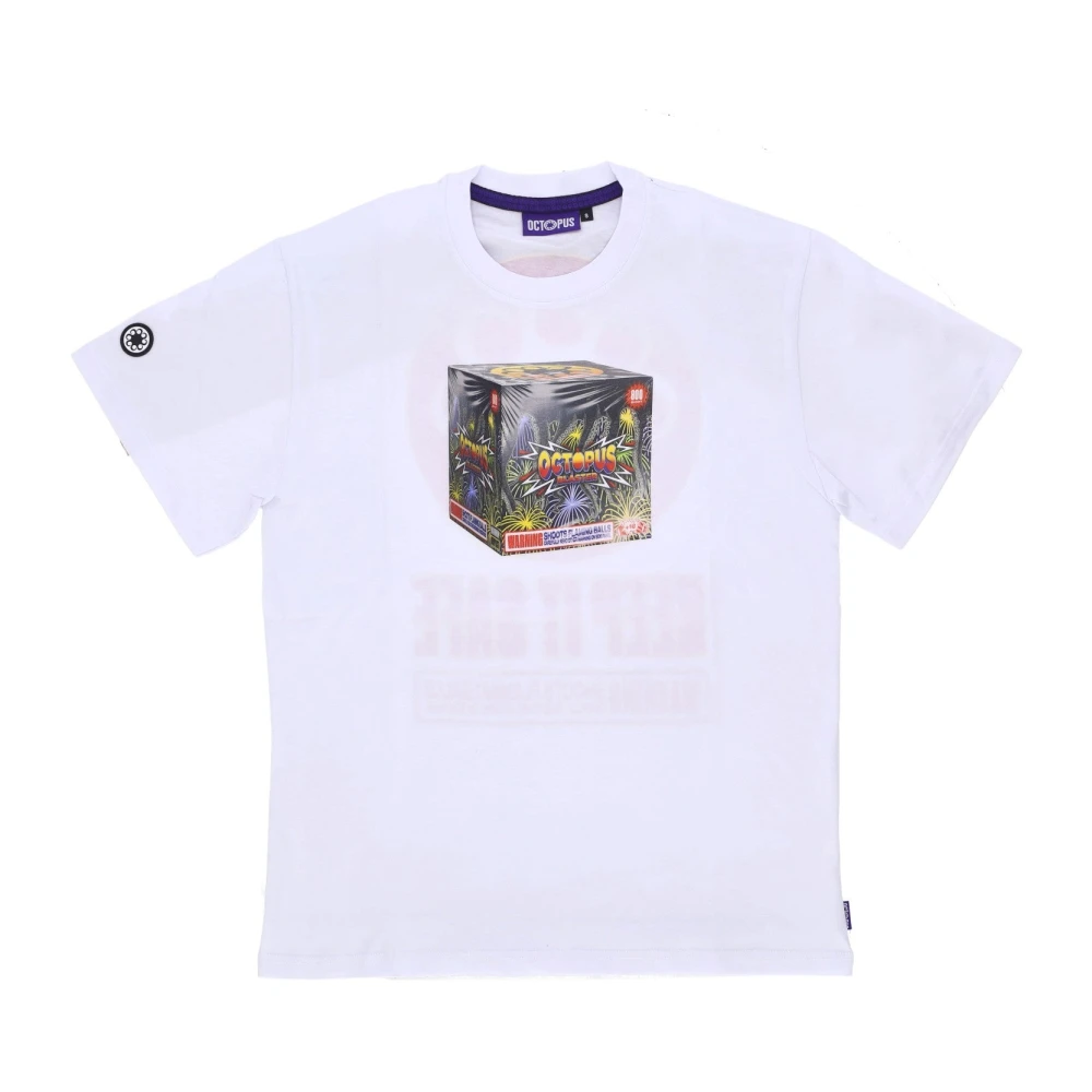 Octopus Witte Heren Tee met Logo White Heren