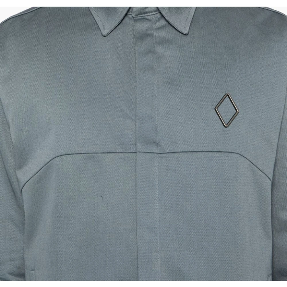 A-Cold-Wall Leisteen Grijs Twill Overhemdjasje Gray Heren