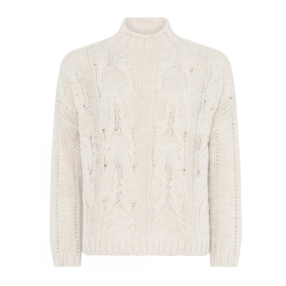 Skovhuus Turtle Neck Cable Gebreide Trui Room Beige Dames