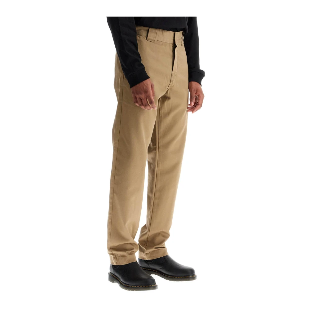 Carhartt WIP Katoenen twill master broek Beige Heren