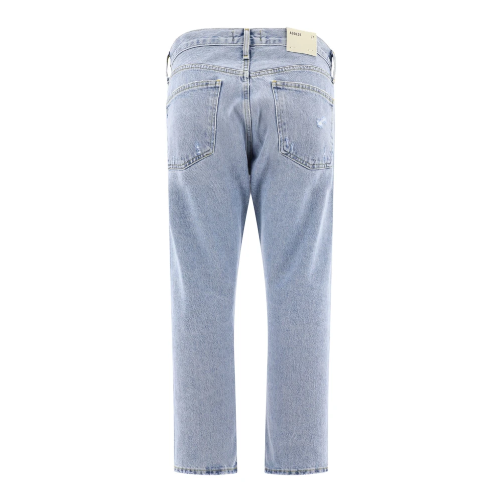 Agolde Easy Straight Jeans Blue Dames