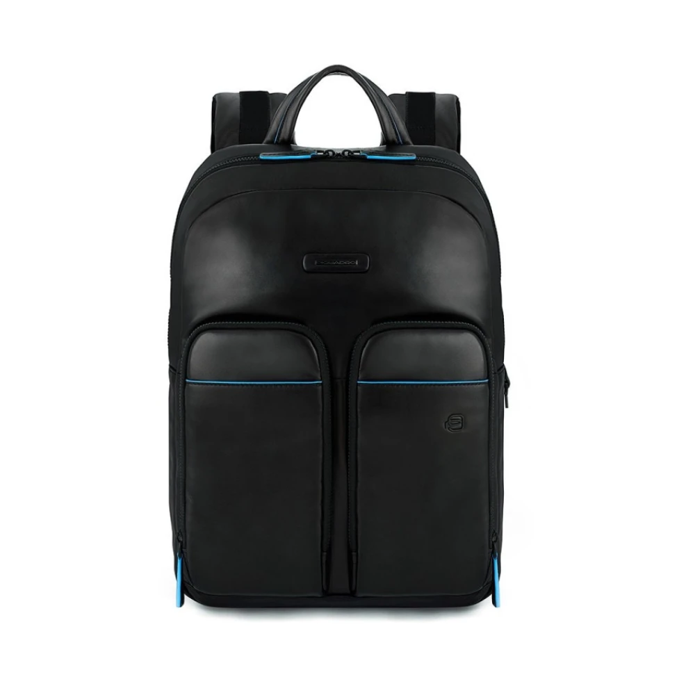 Piquadro Herren Schwarz Rucksack Größe: One Size