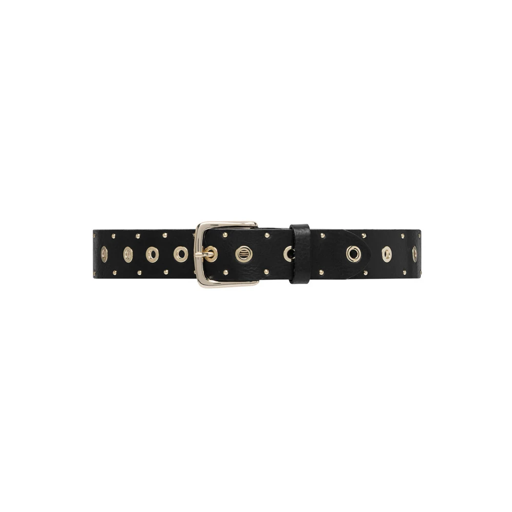 Depeche Studded Zwart Goud Riem Black Dames